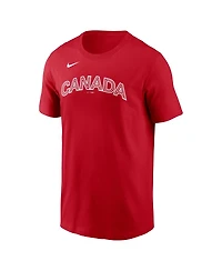 Nike Men's Josh Naylor Red Canada Baseball 2026 World Classic Name Number T-Shirt