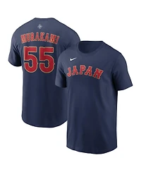 Nike Men's Munetaka Murakami Navy Japan Baseball 2026 World Classic Name Number T-Shirt