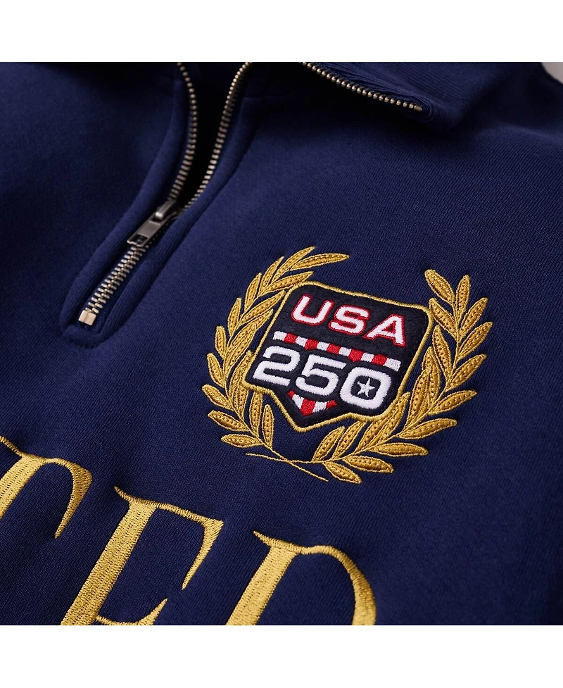 Fanatics Men's Navy Usa 250 Limited Edition Quarter-Zip Polo Sweatshirt