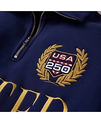 Fanatics Men's Navy Usa 250 Limited Edition Quarter-Zip Polo Sweatshirt