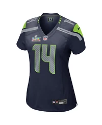 Nike Women's Sam Darnold College Navy Seattle Seahawks Super Bowl Lx Patch Game Jersey