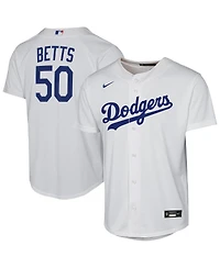 Nike Big Boys and Girls Mookie Betts White Los Angeles Dodgers Home Replica Player Jersey