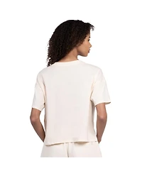 Starter Women's Cream Los Angeles Dodgers Pastels Boxy Cropped T-Shirt