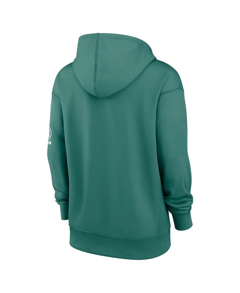 Nike Women's Green Boston Red Sox Authentic Collection City Connect Therma Hoodie