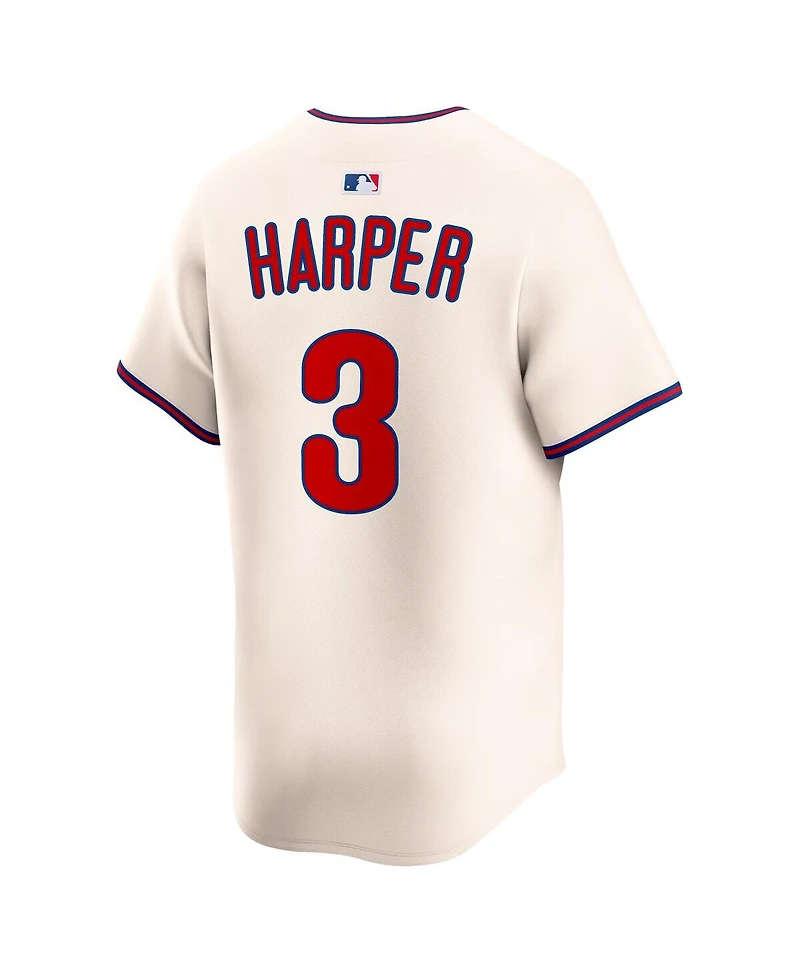Nike Men's Bryce Harper Cream Philadelphia Phillies Alternate Limited Jersey