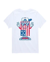Instant Message Boys' 8-20 Flag Dude Short-Sleeve Graphic T-Shirt