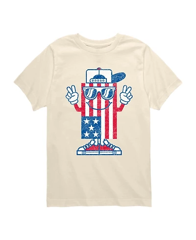 Instant Message Boys' 8-20 Flag Dude Short-Sleeve Graphic T-Shirt