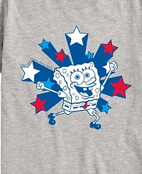 SpongeBob SquarePants Boys' 8-20 Americana Stars Short-Sleeve Graphic T-Shirt