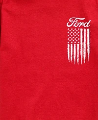 Hybrid Boys' 8-20 Ford Logo Americana Short-Sleeve Graphic T-Shirt