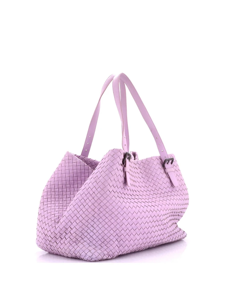 Pre-Owned Bottega Veneta Large A-Shape Tote Intrecciato Nappa