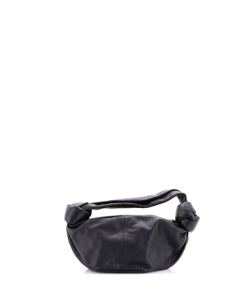 Pre-Owned Bottega Veneta Mini Double Knot Hobo Leather