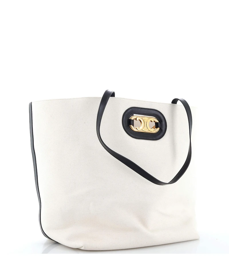 Pre-Owned Celine Cabas Maillon Triomphe Bag Canvas