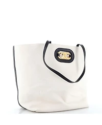 Pre-Owned Celine Cabas Maillon Triomphe Bag Canvas