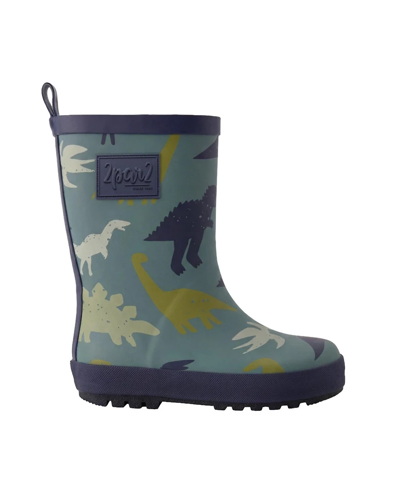 Deux par Little Boys Rain Boots