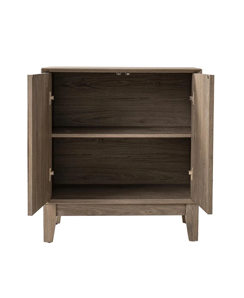 Streamdale Furniture Sideboard Buffet, Mid Century Modern Storage Cabinet with Doors & Shelves