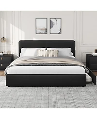gaomon King Upholstered Platform Bed Frame with Headboard & Storage Drawers
