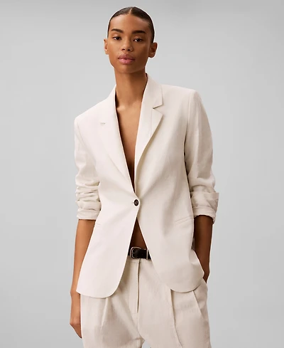 Calvin Klein Women's Classic Fit Long-Sleeve Blazer