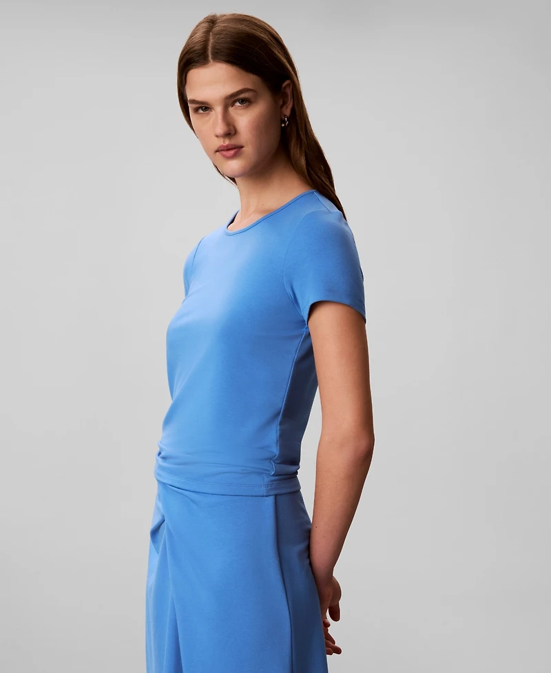 Calvin Klein Women's Slim-Fit Crew-Neck T-Shirt