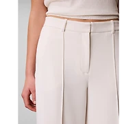 Calvin Klein Women's High Rise Wide Leg Pants