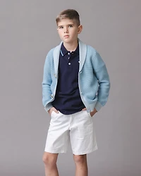 Hope & Henry Big Boys and Organic Shawl Collar Cardigan Sweater