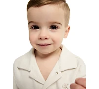 Calvin Klein Baby Boys' Novelty Knit Shirt and Shorts, 2-Piece Set
