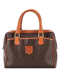 Pre-Owned Celine Medium Vintage Boston Bag Macadam Coated Canvas