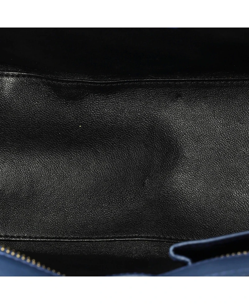 Pre-Owned Celine Micro Bicolor Luggage Bag Leather