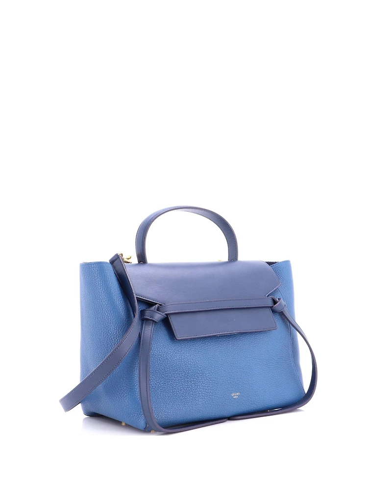 Pre-Owned Celine Mini Bicolor Belt Bag Leather