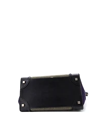 Pre-Owned Celine Mini Tricolor Luggage Bag Felt