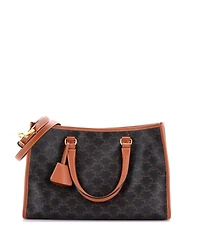 Pre-Owned Celine Mini Horizontal Cabas Tote Triomphe Coated Canvas