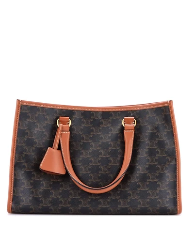 Pre-Owned Celine Mini Horizontal Cabas Tote Triomphe Coated Canvas