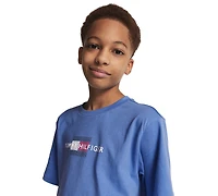 Tommy Hilfiger Boys' 8-20 Linear Flag Short-Sleeve T-Shirt