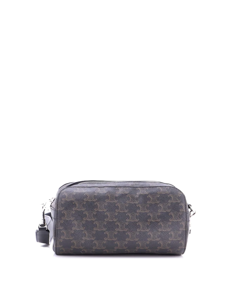 Pre-Owned Celine Medium Roller Messenger Bag Triomphe Coated Canvas