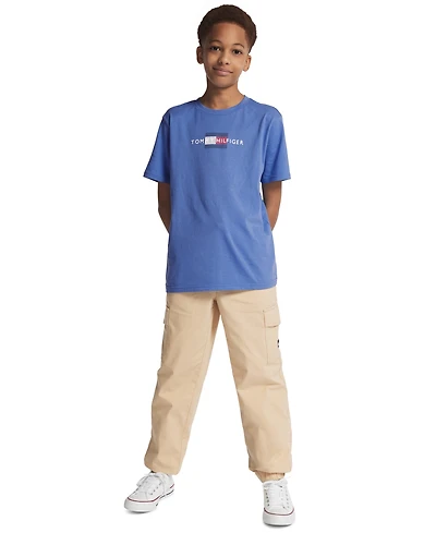 Tommy Hilfiger Boys' 8-20 Linear Flag Short-Sleeve T-Shirt