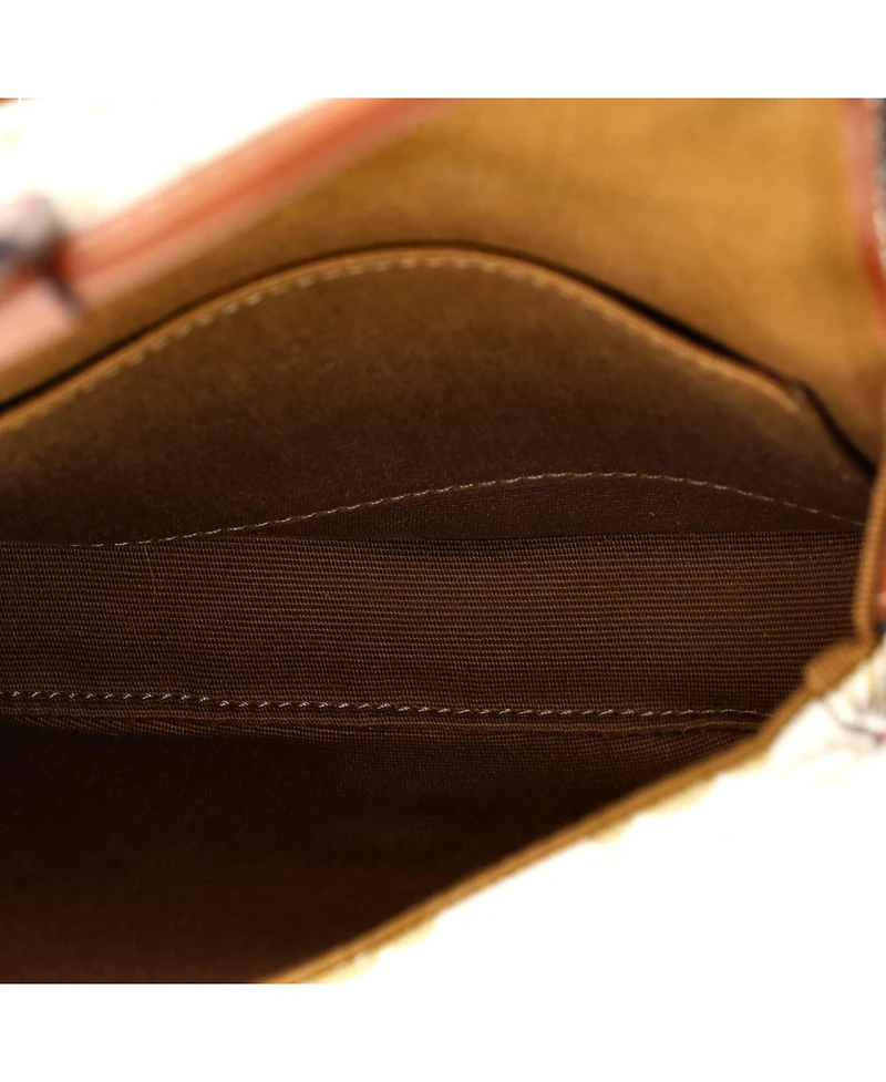 Pre-Owned Celine Mini Besace Flap Bag Triomphe Coated Canvas