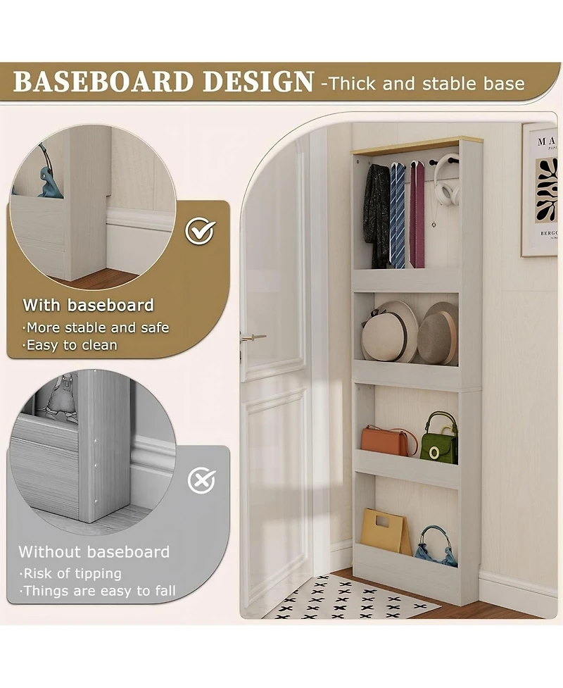 Rainsken Behind Door Bookshelf