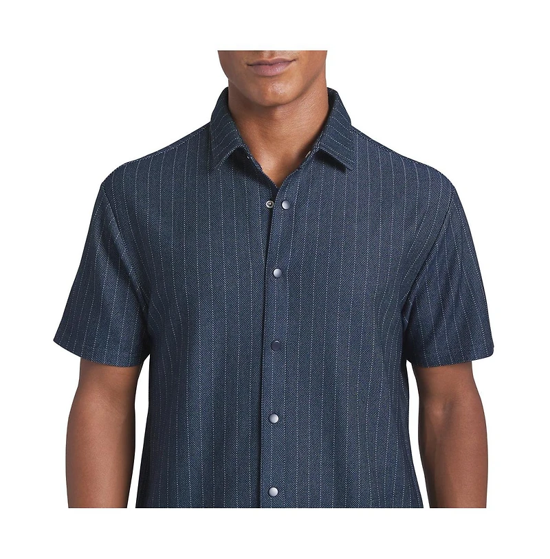dkny Men's ardley pinstripe button up shirt