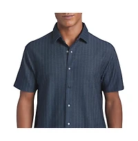 dkny Men's ardley pinstripe button up shirt