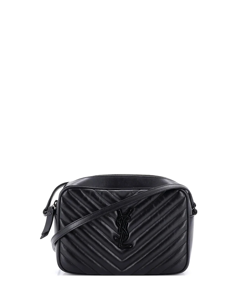 Pre-Owned Saint Laurent Small Lou Camera Bag Matelasse Chevron Leather