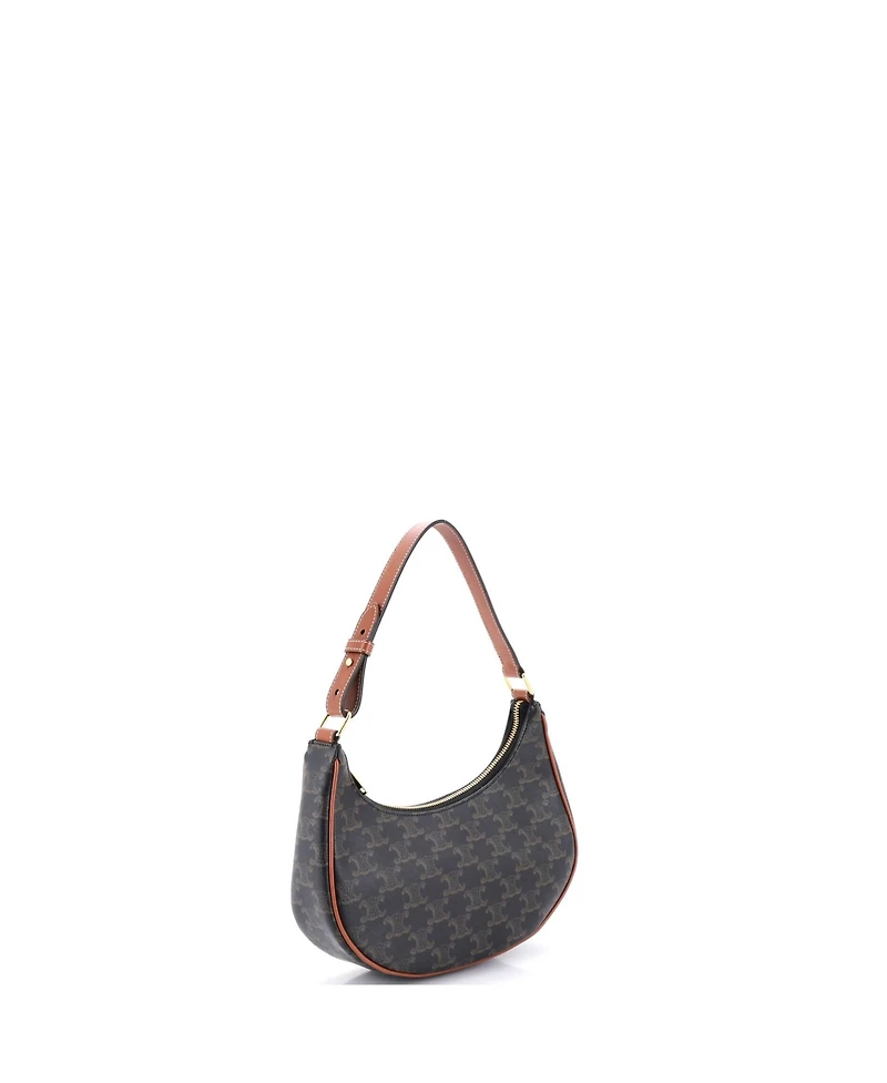 Pre-Owned Celine Ava Bag Triomphe Coated Canvas
