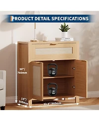 gaomon 34" Sideboard Buffet Cabinet with Storage