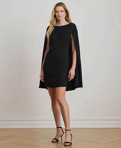 Lauren Ralph Women's Georgette Cape Dress