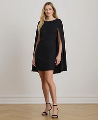 Lauren Ralph Women's Georgette Cape Dress