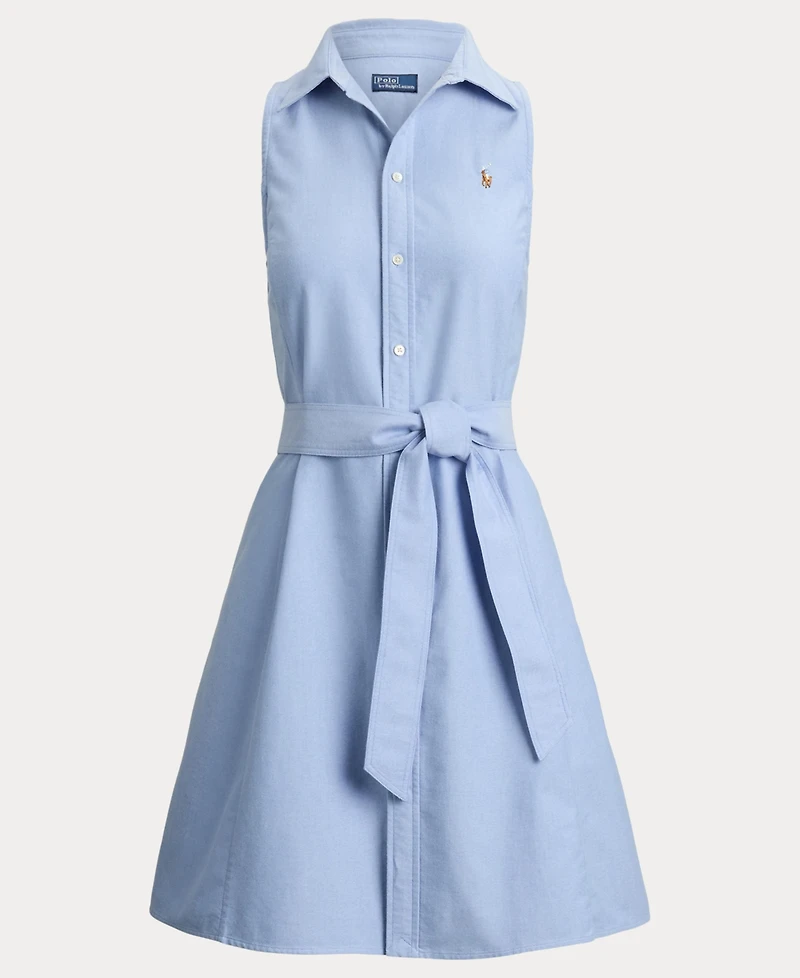 Polo Ralph Lauren Women's Sleeveless Point Collar Shirt Dress