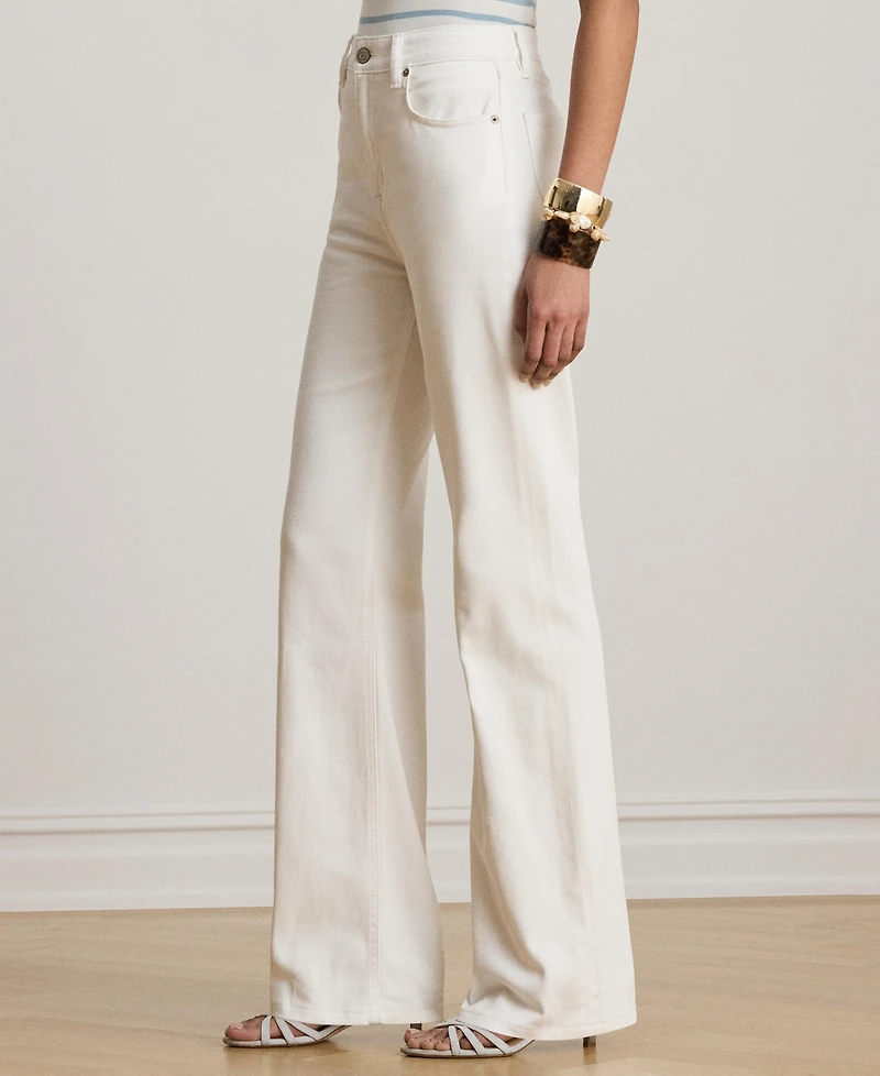 Lauren Ralph Women's High-Rise Wide-Leg Jeans