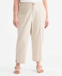 Style & Co Plus Cropped Taper Pants, Macy's Exclusive