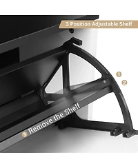 gaomon Shoe Cabinet with 3 Flip Drawers, Hidden Shoe Storage Cabinet for Entryway, Narrow Shoe Rack with Legs