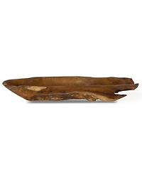 Uttermost 4.75" Teak Leaf Bowl