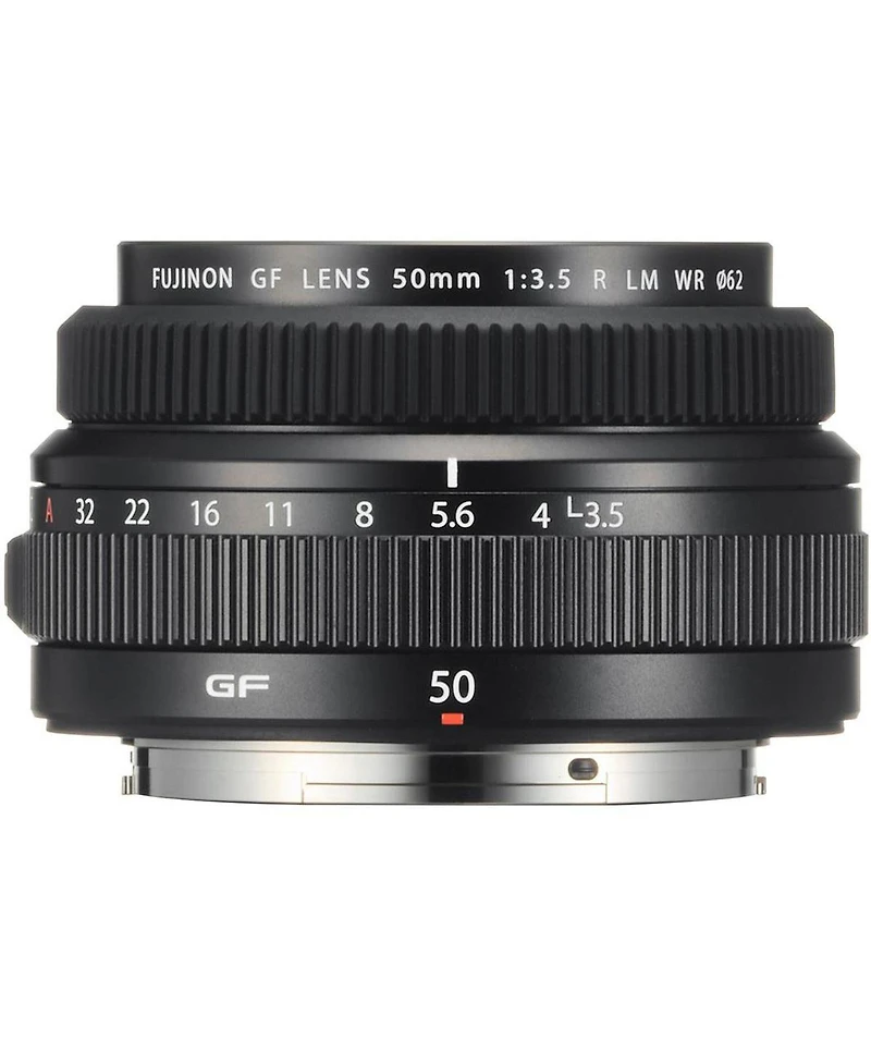 Fujifilm Gf 50mm f/3.5 R Lm Wr Lens, Bundle with Vanguard Veo 3 Go 235AB 23mm 5-Section Aluminum Travel Tripod with T-50 Ball Head, ProOptic Cleaning