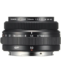 Fujifilm Gf 50mm f/3.5 R Lm Wr Lens, Bundle with Vanguard Veo 3 Go 235AB 23mm 5-Section Aluminum Travel Tripod with T-50 Ball Head, ProOptic Cleaning